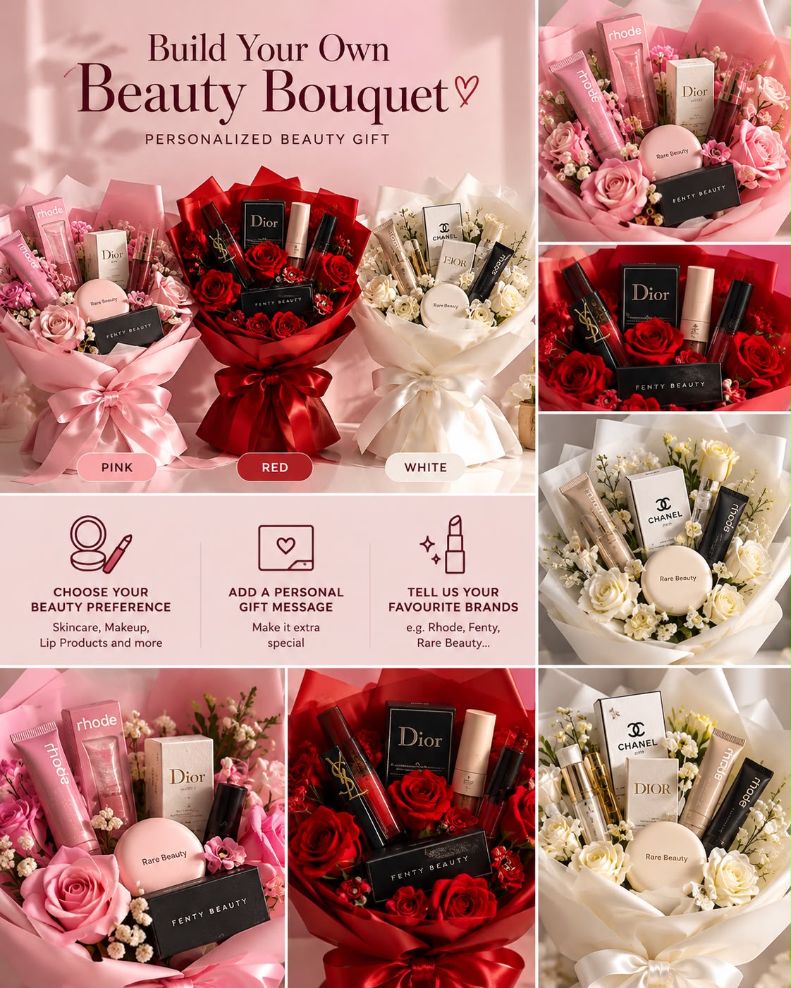 Build Your Own Beauty Bouquet – Personalized Beauty Gift